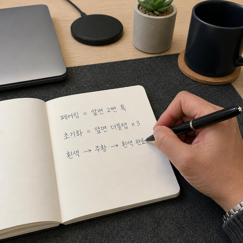초기화는 앞면을 세 번 두들긴다, 페어링이랑 헷갈리지 마라