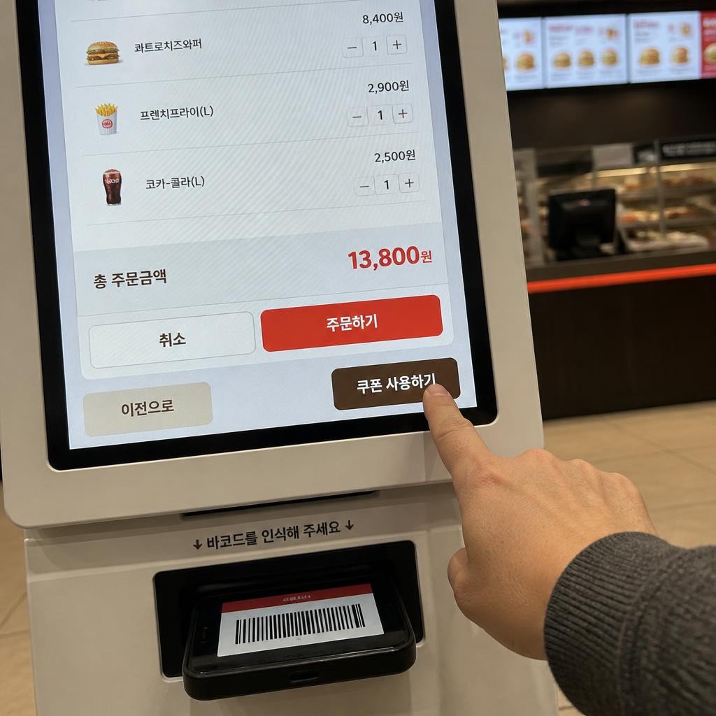 키오스크에서 쿠폰이 안 먹힐 때