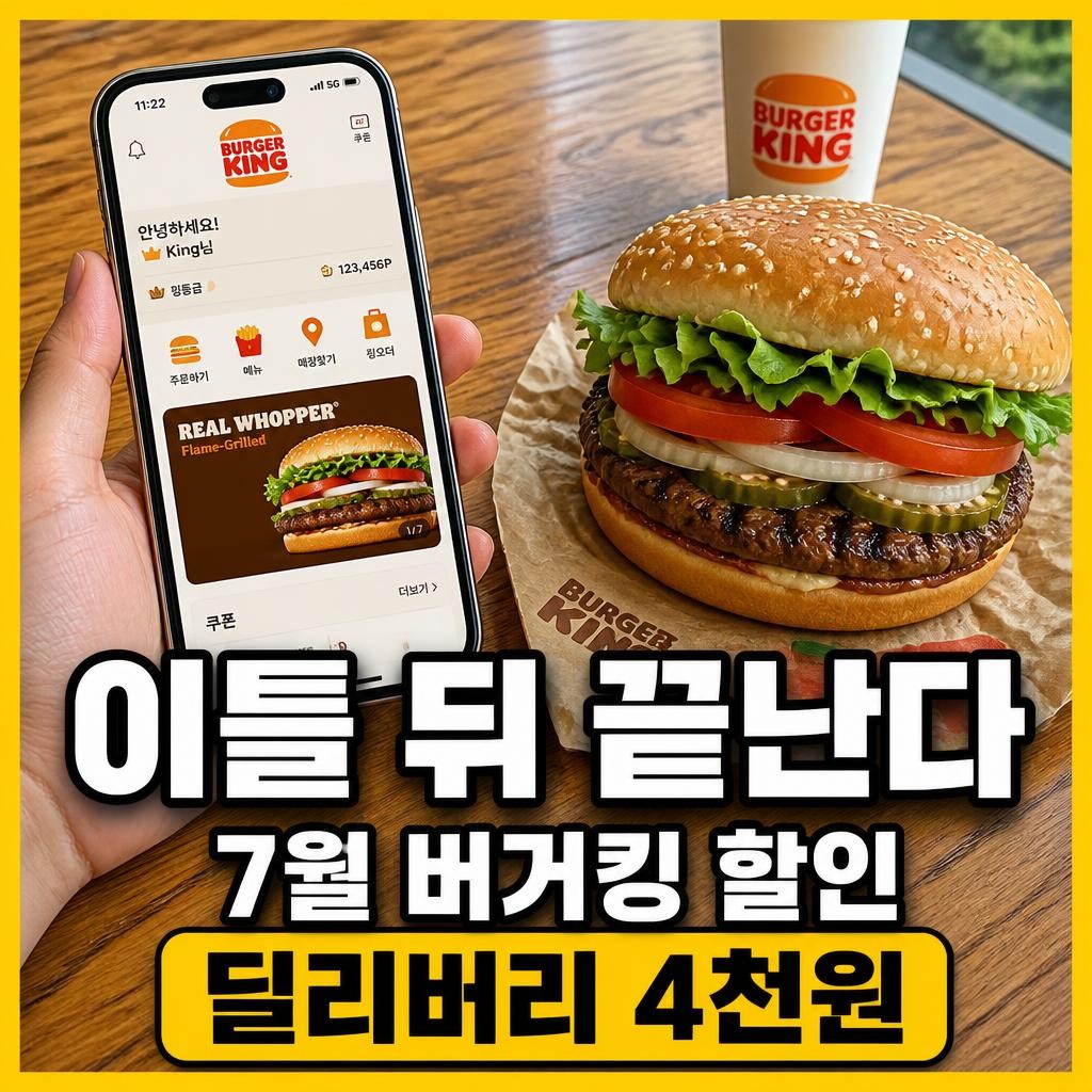 버거킹 할인행사 7월 썸네일