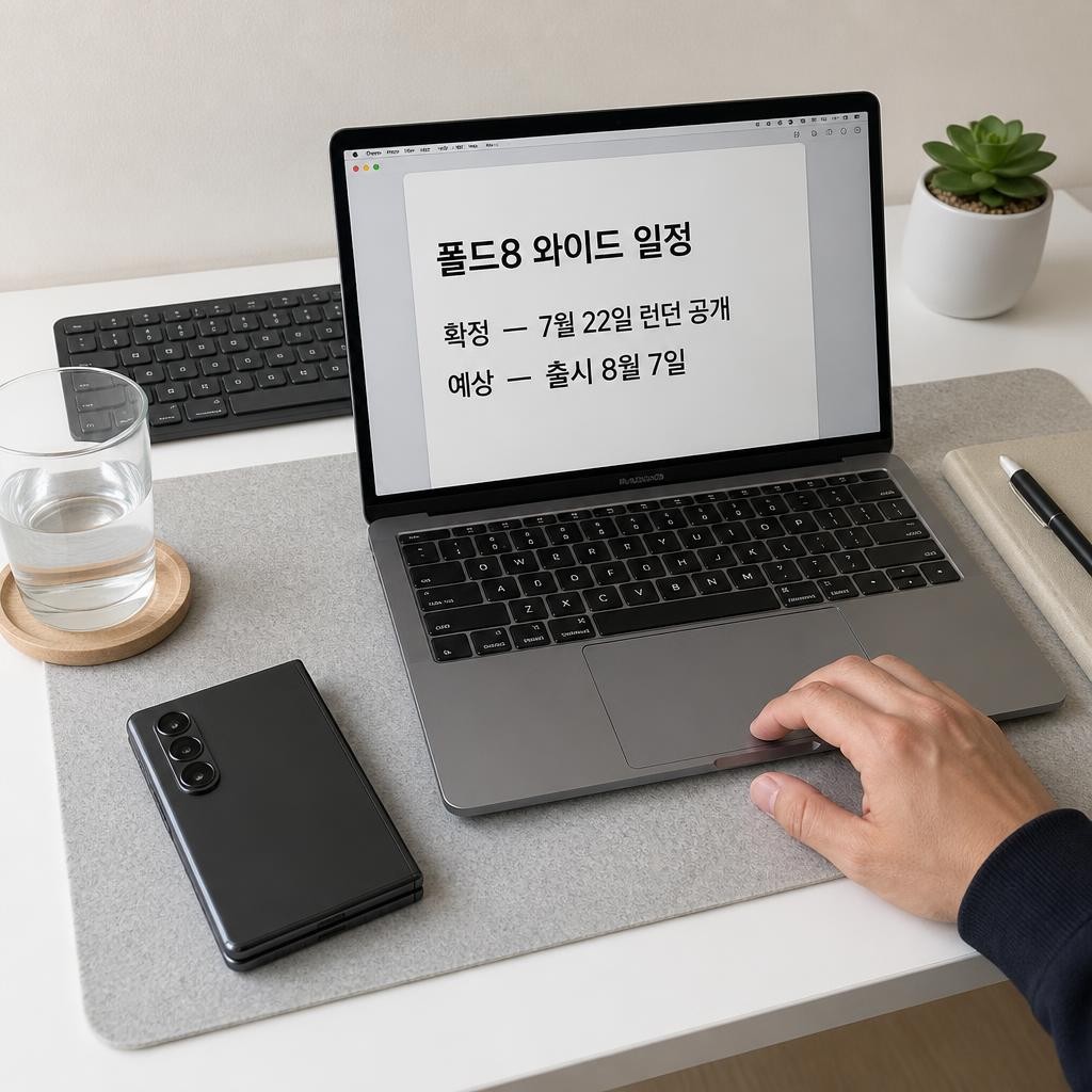 갤럭시 폴드8 와이드 출시일, 공식으로 못박힌 건 7월 22일 하나다