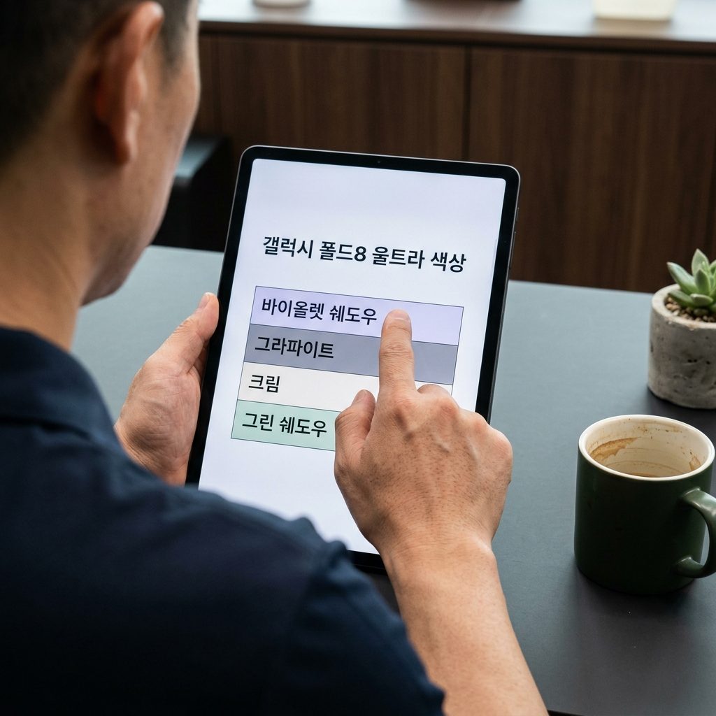 갤럭시 폴드8 울트라 색상 4가지 정리