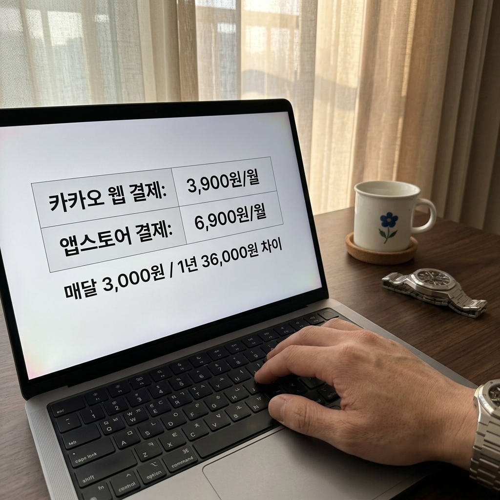 같은 서비스인데 값이 3,000원 차이 나는 이유