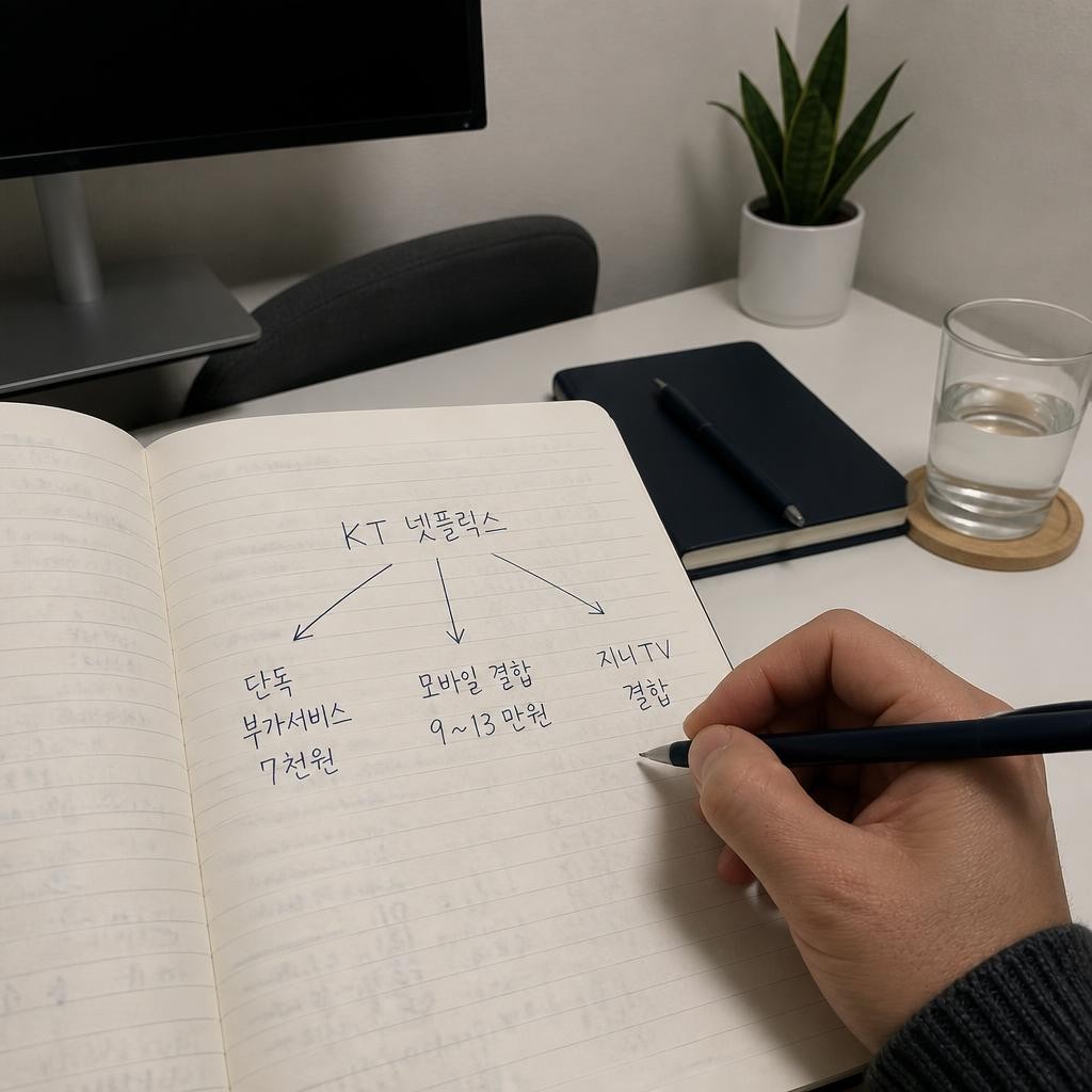 kt 넷플릭스 요금제는 사실 세 갈래로 갈린다