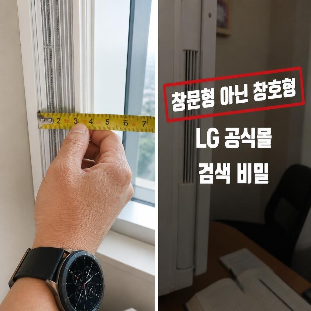 lg 창문형 에어컨, 공식몰엔 그 이름이 없다