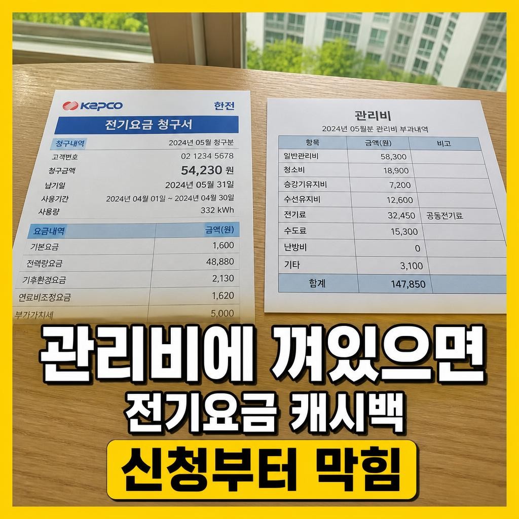 전기요금 캐시백 아파트 썸네일
