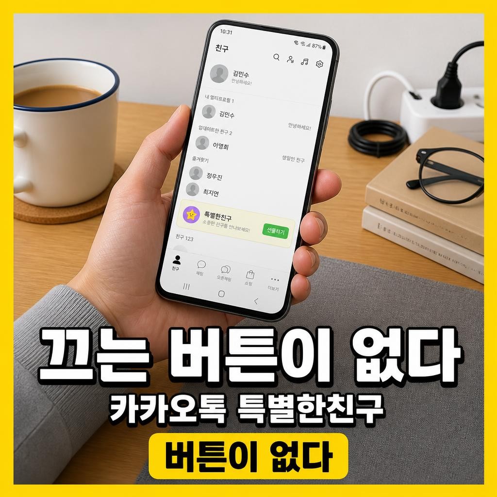 카카오톡 특별한 친구 없애기 썸네일