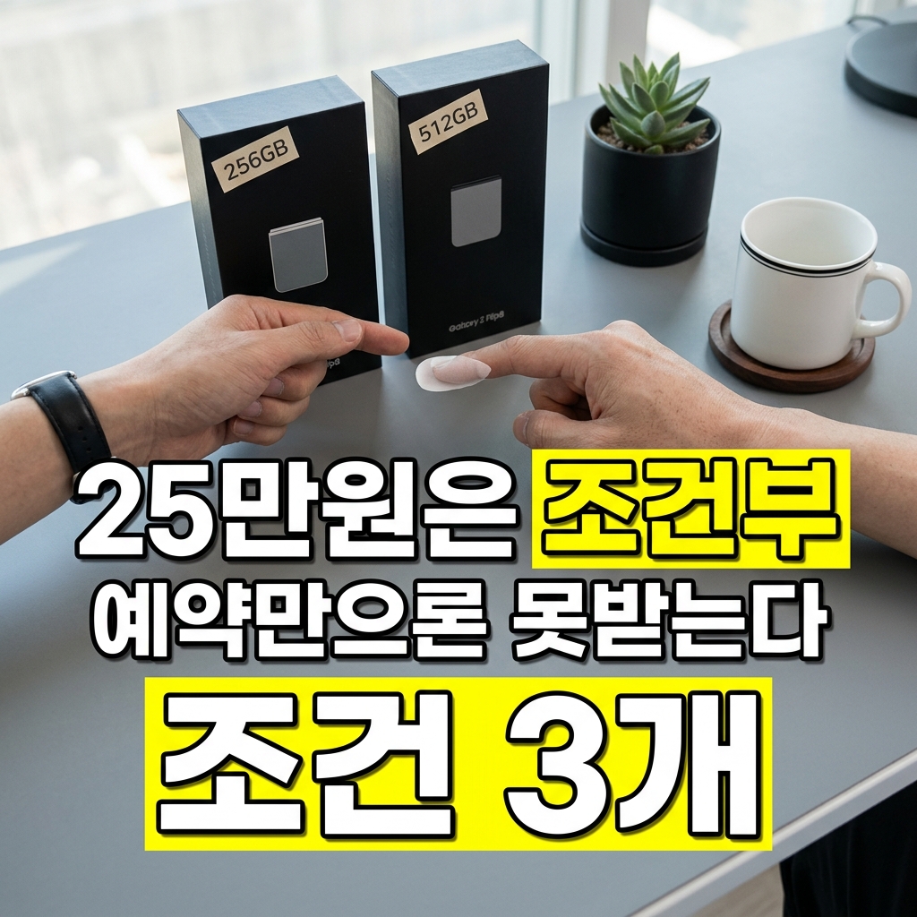 z플립8 사전예약, 25만원은 예약만으로 못 받는다
