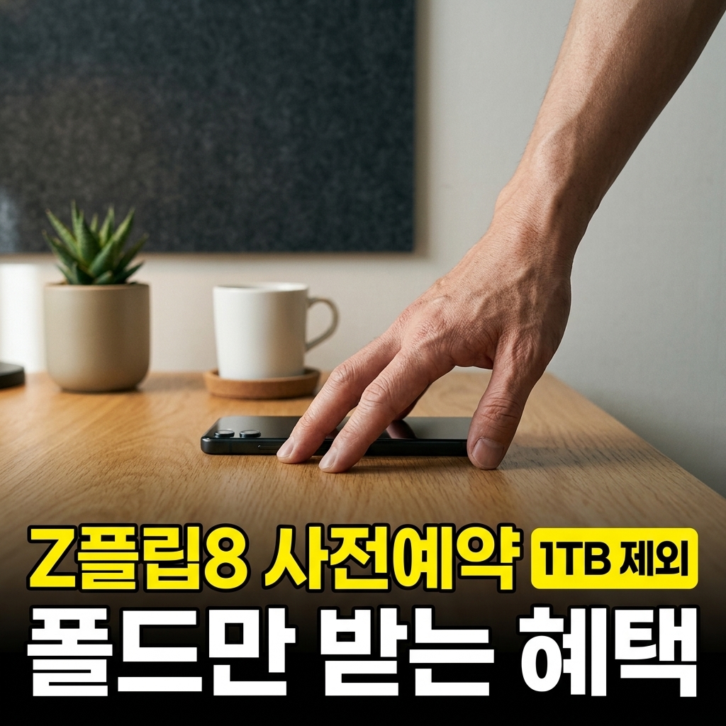 갤럭시 z플립8 사전예약 혜택, 플립만 빠지는 게 있다