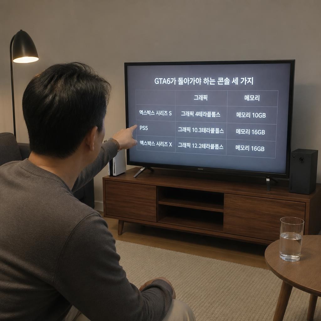 GTA6 권장사양 대신 확정된 기준은 엑스박스 시리즈 S 10GB