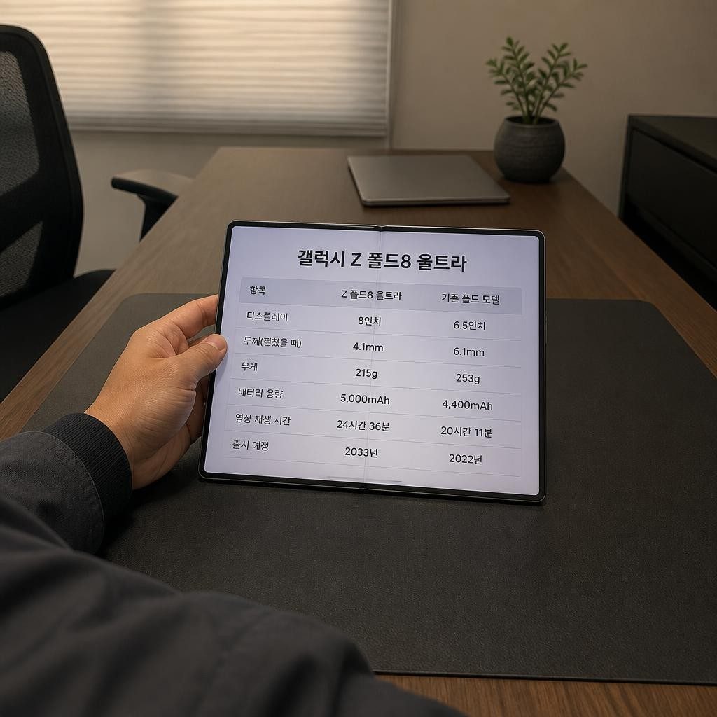 폴더블 스마트폰 제일 비싼 건 2,099달러 폴드8 울트라