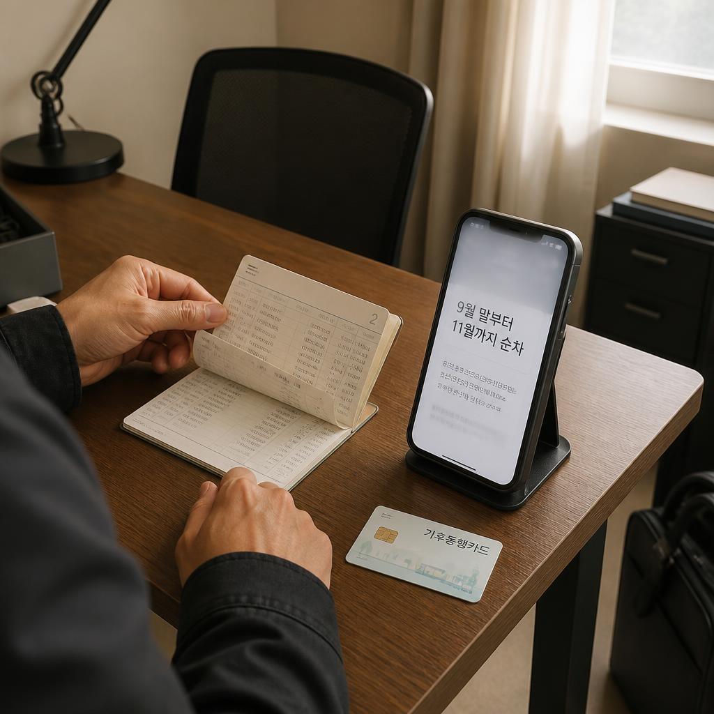 입금은 9월 말부터 11월까지 순차
