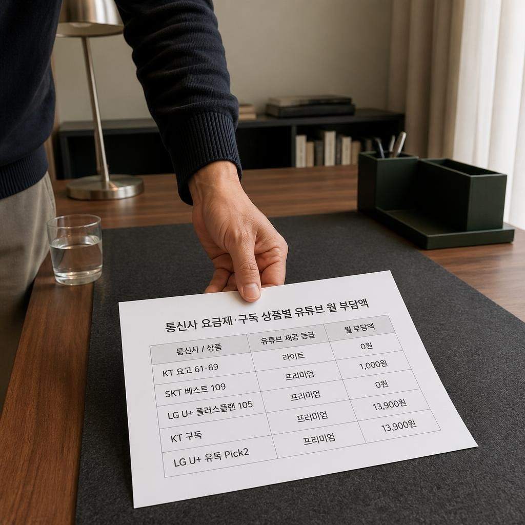 통신사는 요고 61 라이트 0원, 베스트109 프리미엄 1,000원
