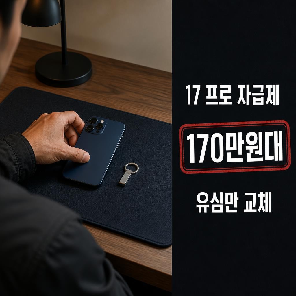 알뜰폰 요금제 그대로 쓰는 아이폰17프로 자급제 가격