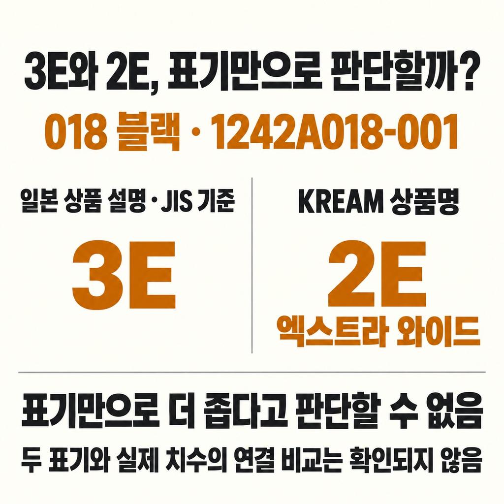 3E와 2E 표기는 판매 페이지까지 확인한다