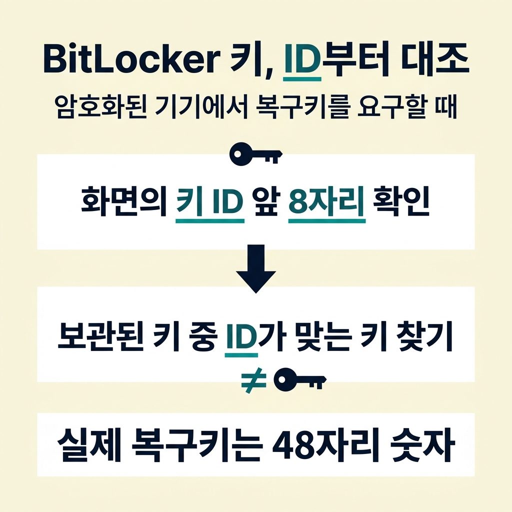 BitLocker 키를 챙긴 뒤 시동 복구를 실행한다