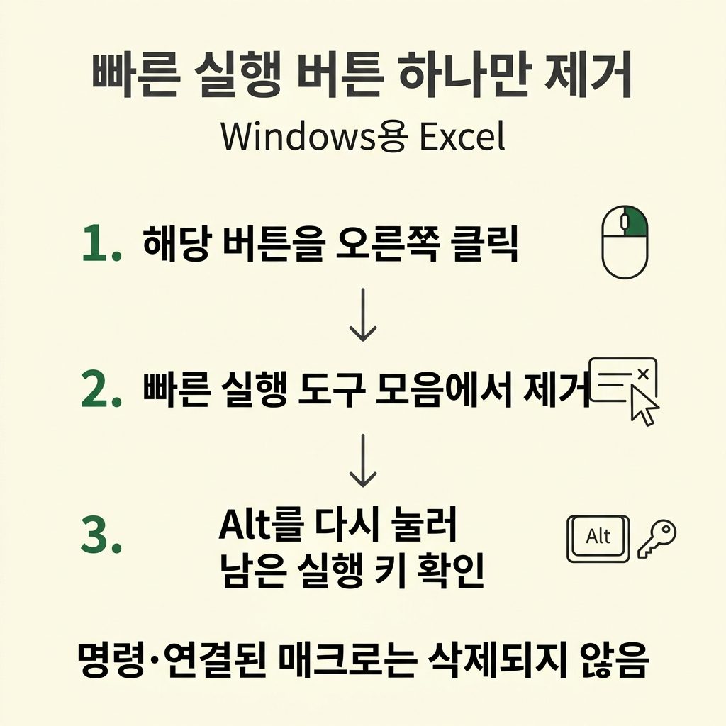 Alt와 숫자로 실행했다면 빠른 실행 도구 모음