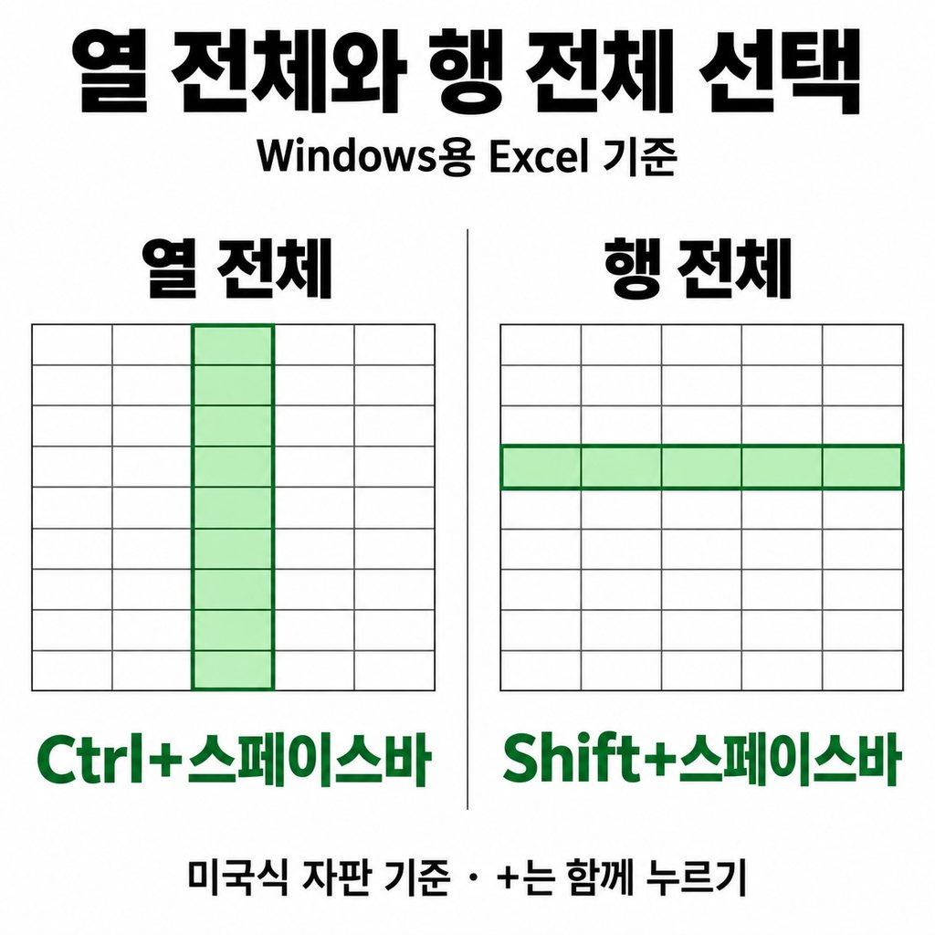 긴 표에서는 이동과 선택을 함께 익힌다