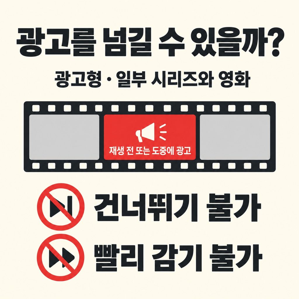 월 6,500원 차이는 광고와 볼 수 있는 작품에 있다