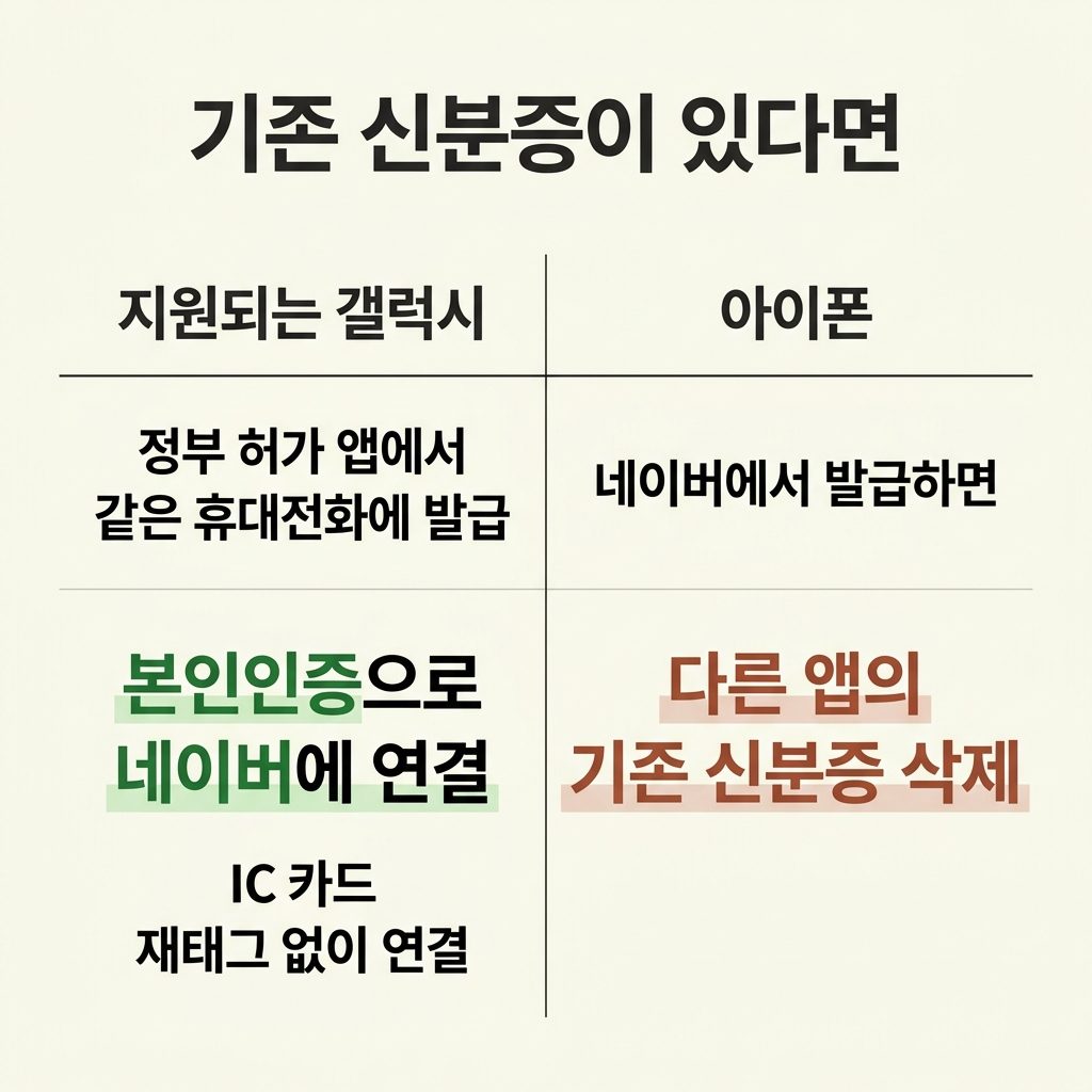이미 모바일 신분증이 있다면 연결부터