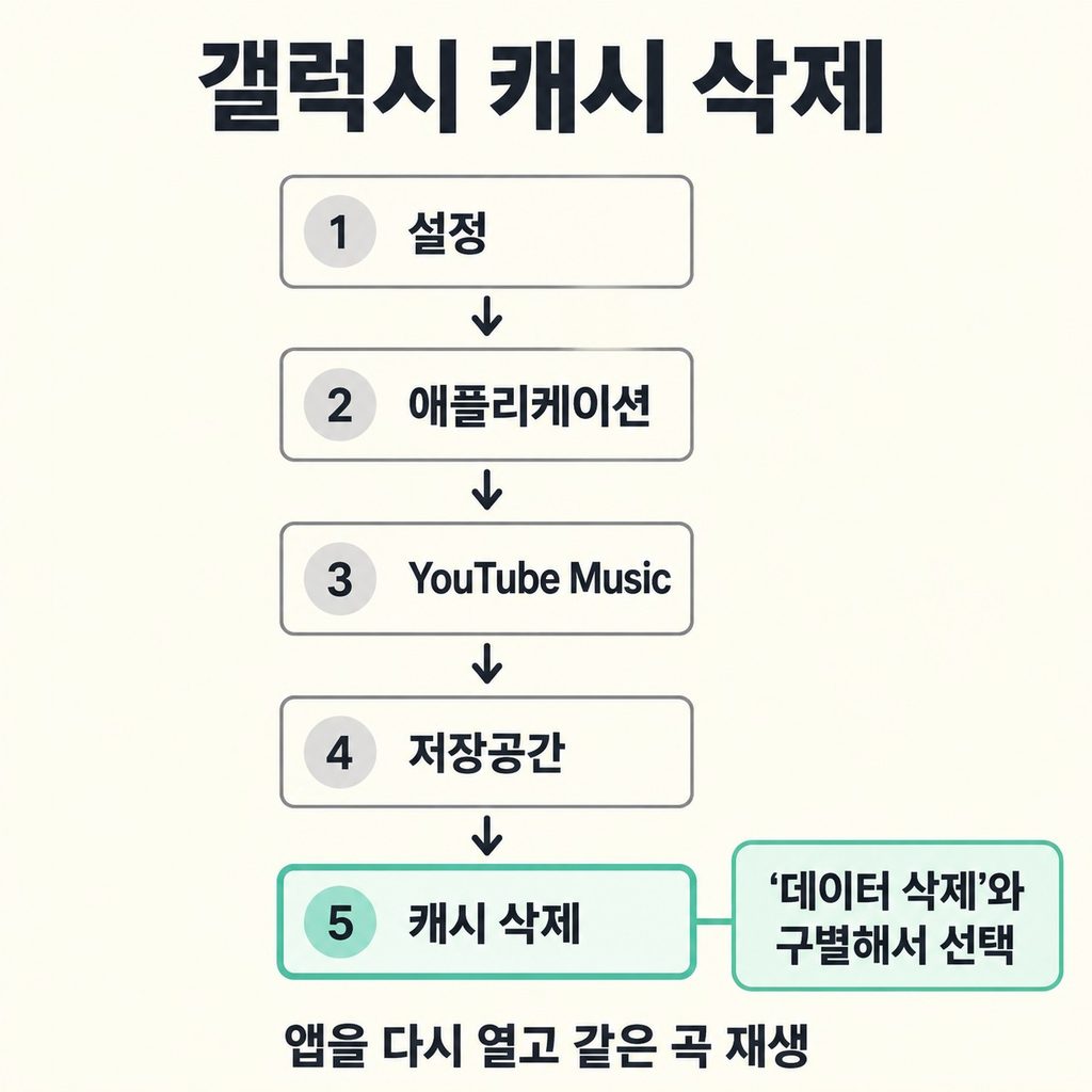 캐시 삭제와 앱 재설치