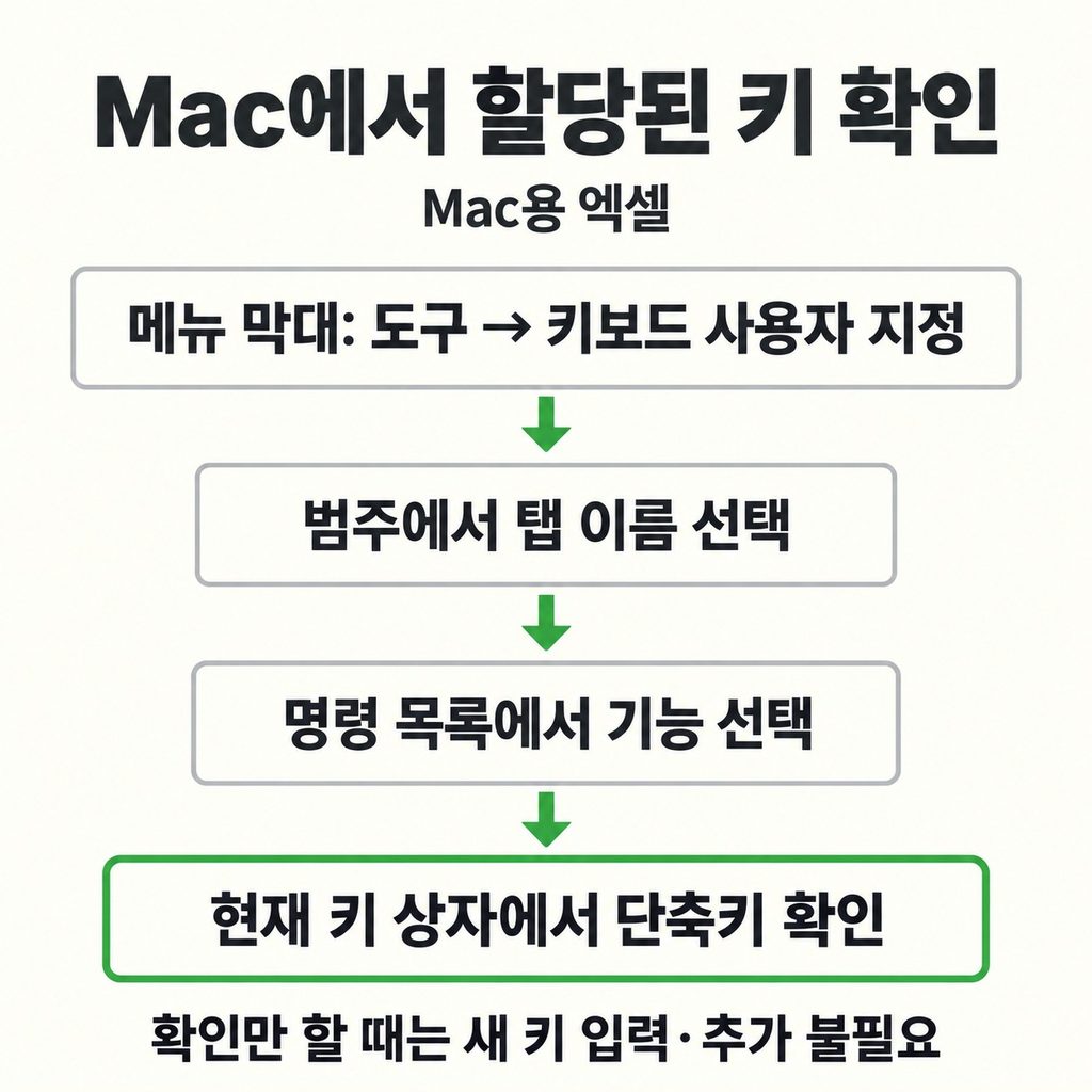 Mac은 ‘현재 키’ 상자에서 확인하기