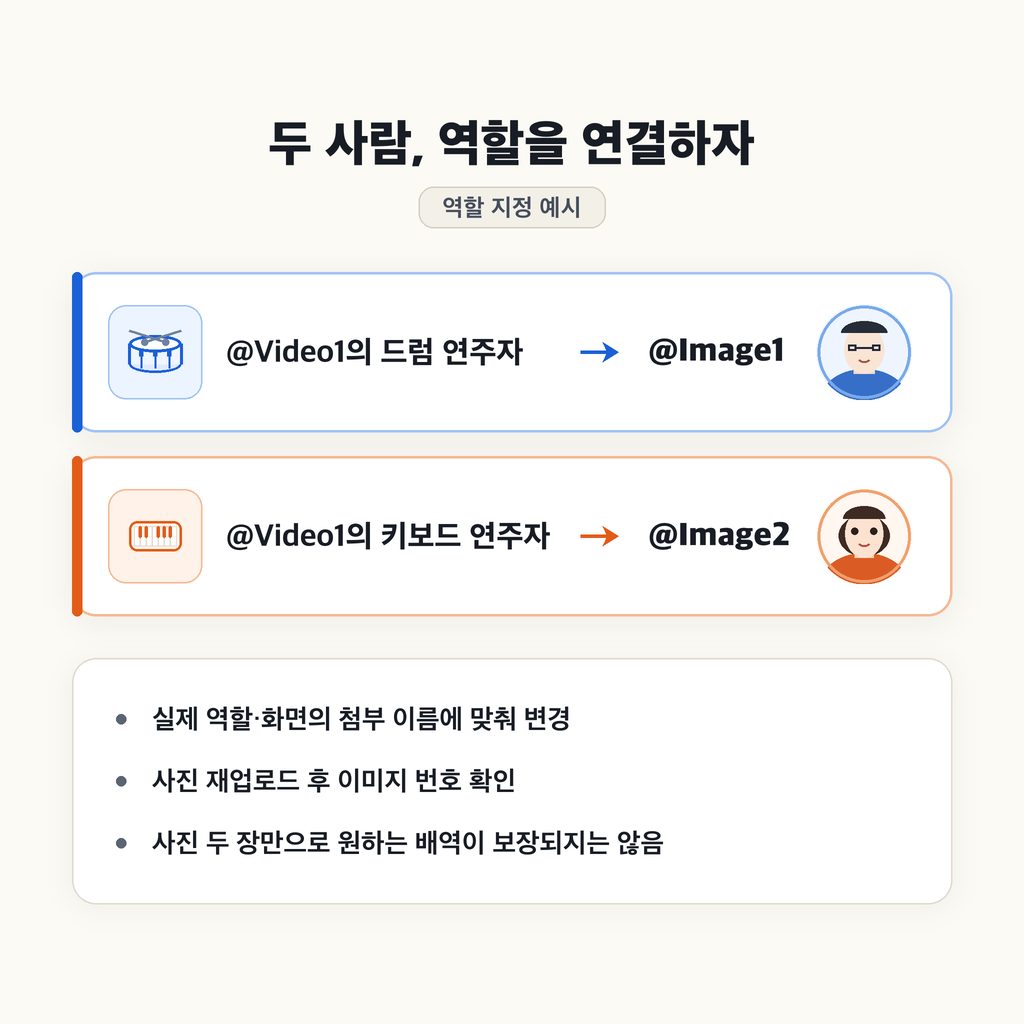 두 사람이라면 역할을 지정하기