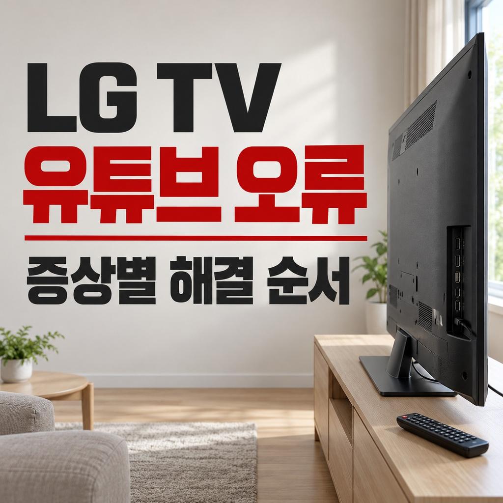 lg tv 유튜브 오류, 앱이 안 열리거나 영상이 끊길 때 해결 순서