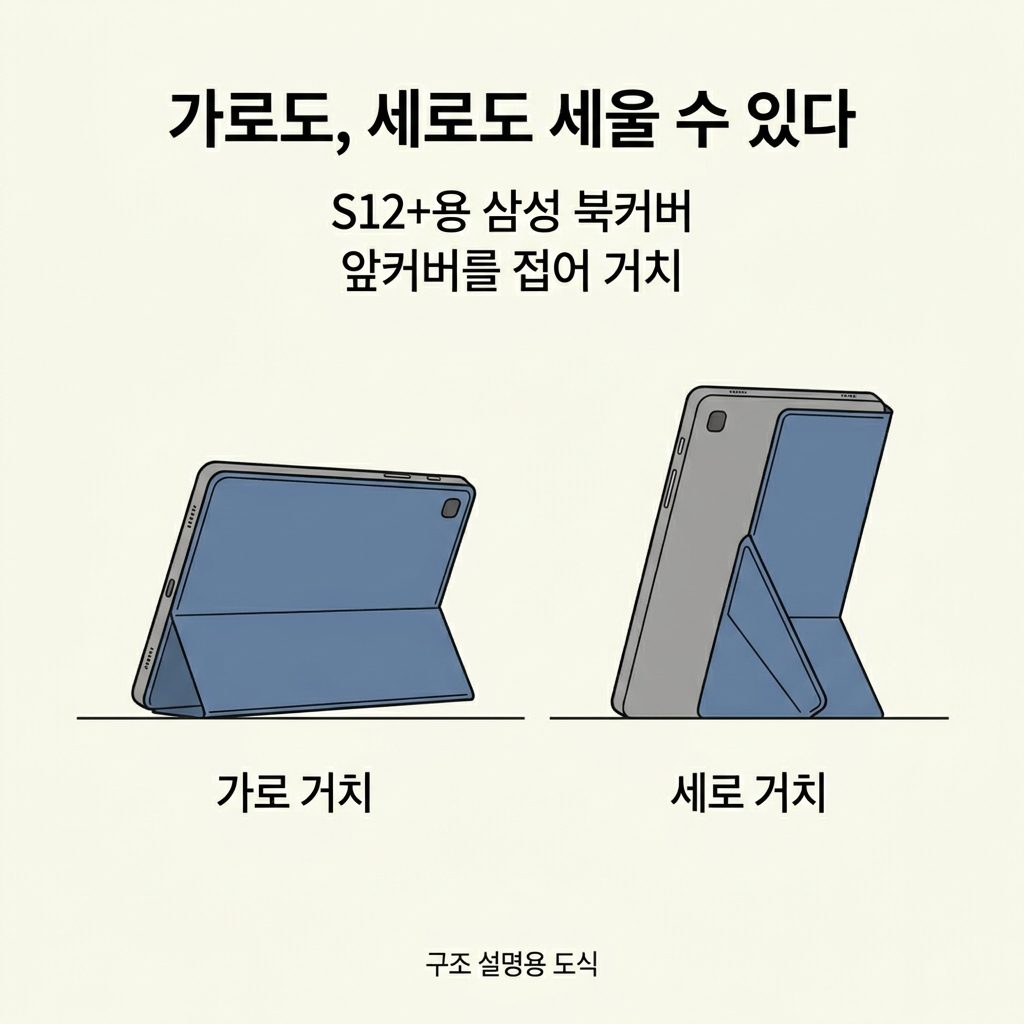 영상이 끝나면 세로로 책을 세운다