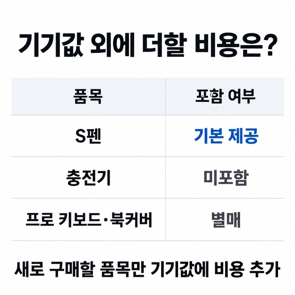 본체값에 더할 것과 빼지 않을 것
