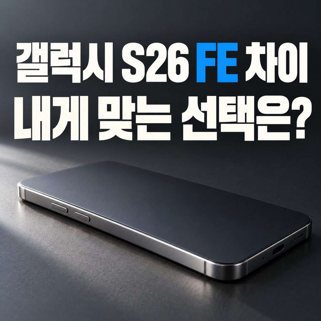 갤럭시 s26 fe 차이, 큰 화면과 가벼운 무게 중 무엇이 먼저일까