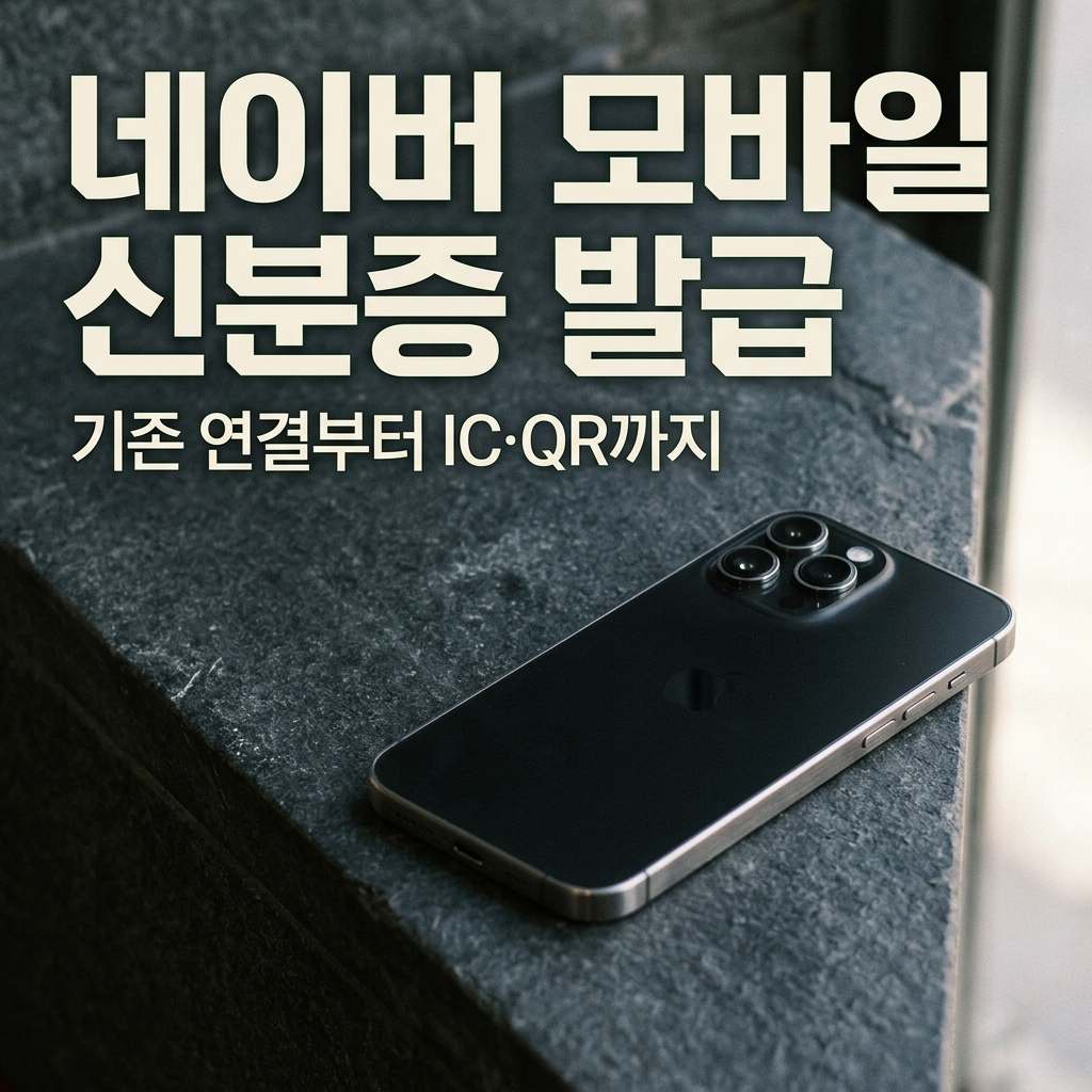 네이버 모바일 신분증 발급 썸네일