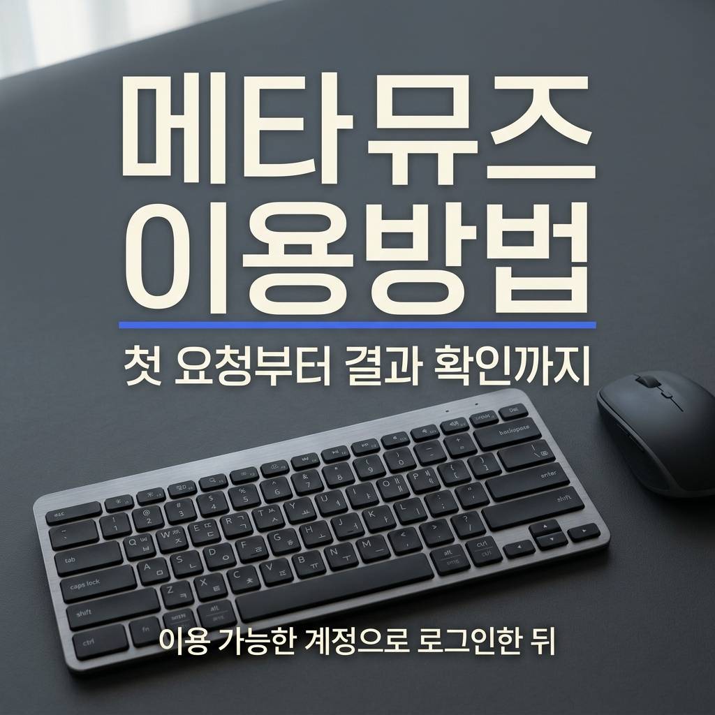 메타 뮤즈 이용방법, 첫 요청부터 앱 연결·승인·결과 확인까지