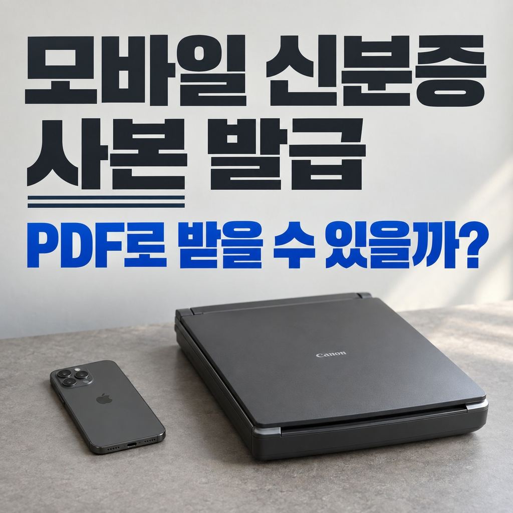 모바일 신분증 사본 발급, PASS·정부24에서 PDF로 받을 수 있을까?