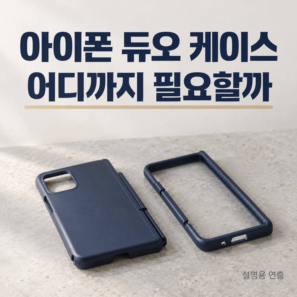 아이폰 듀오 케이스, 양면 보호·거치·힌지 커버 중 무엇이 필요한가