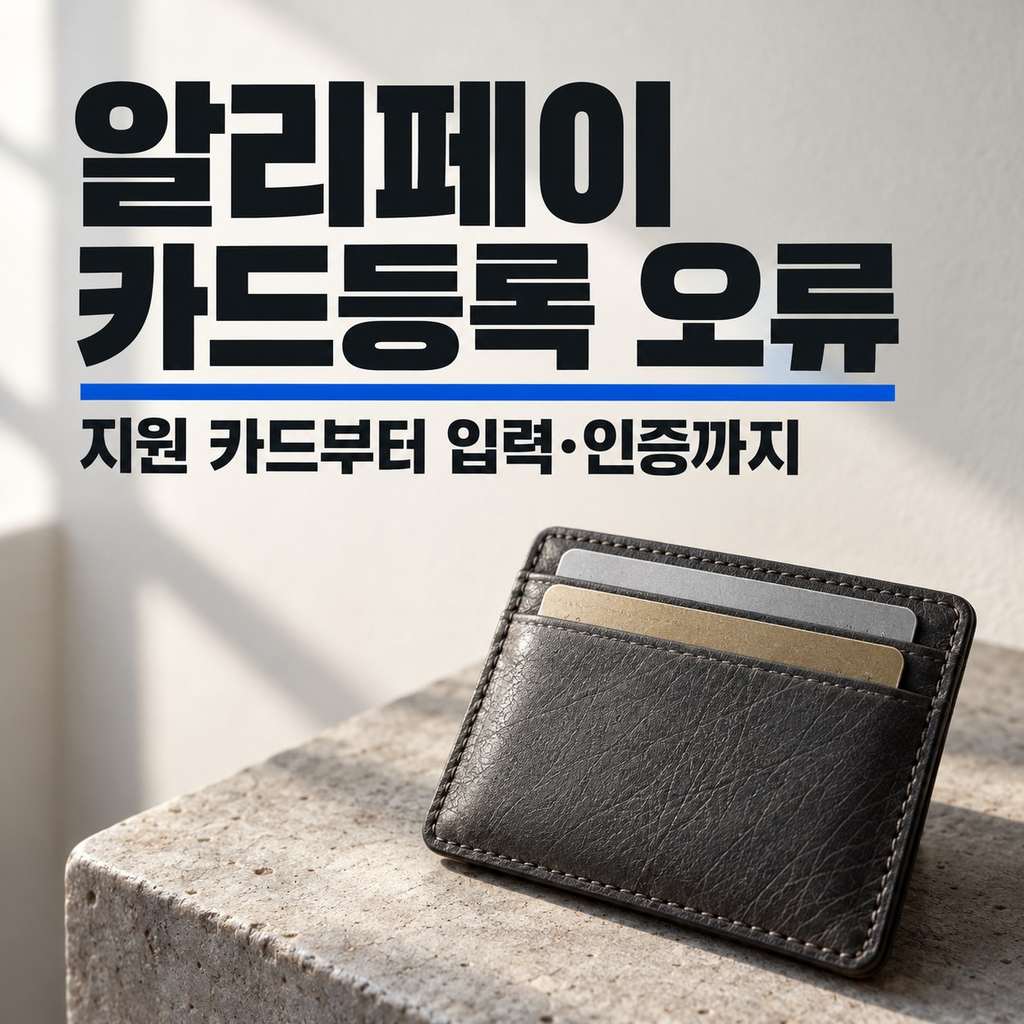 알리페이 카드등록 오류 썸네일